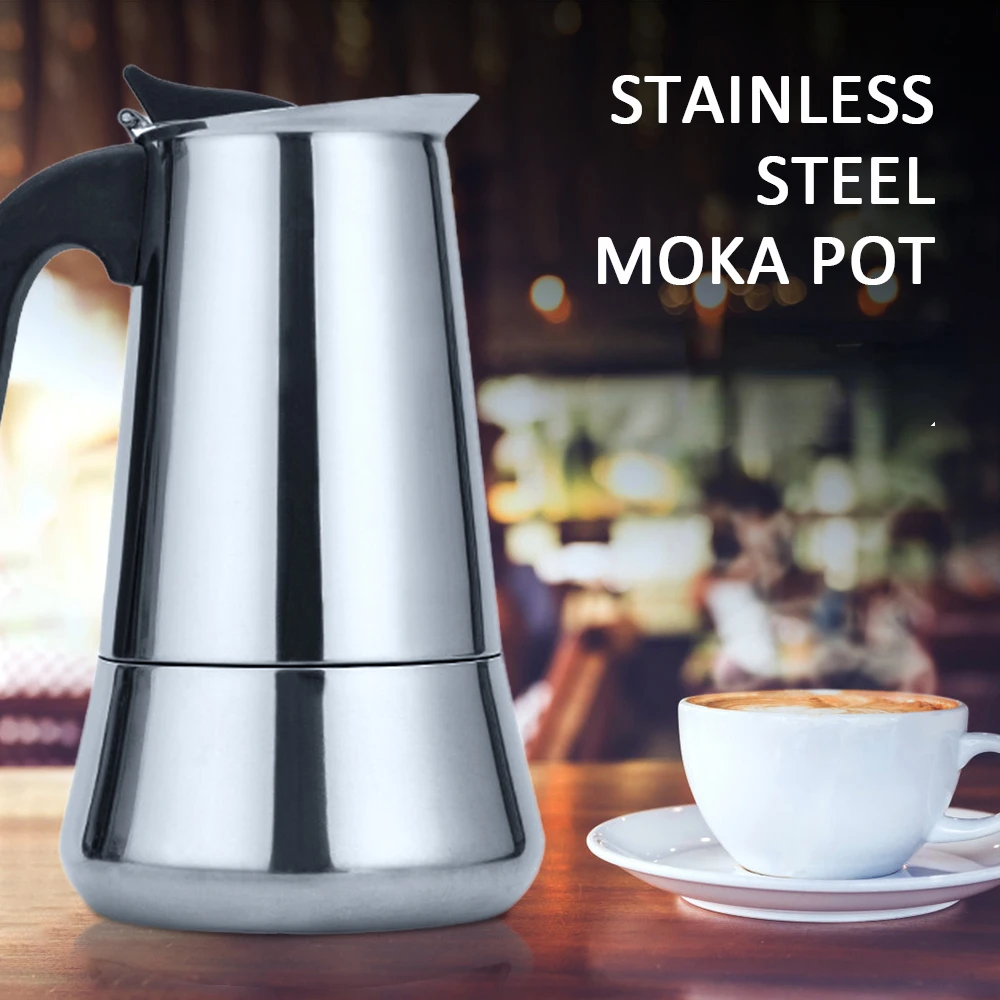 Camping Restaurant Espresso Stove Top And Classic Kettle Latte Maker Pot For Bar Cafe Home Tools Steel Stainless Coffee Mocha
Camping Restaurant Espresso Stove Top And Classic Kettle Latte Maker Pot For Bar Cafe Home Tools Steel Stainless Coffee Mocha