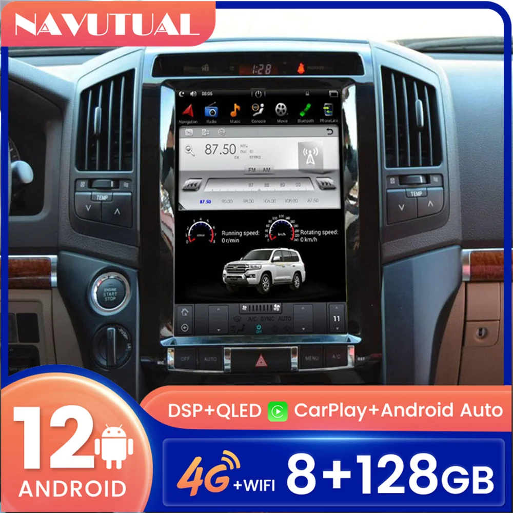 12.1" Tesla Screen Head Unit For Toyota Land Cruiser 200 LC200 2008-2019 Android 12 Radio GPS Navigation Car Multimedia Player
12.1" Tesla Screen Head Unit For Toyota Land Cruiser 200 LC200 2008-2019 Android 12 Radio GPS Navigation Car Multimedia Player