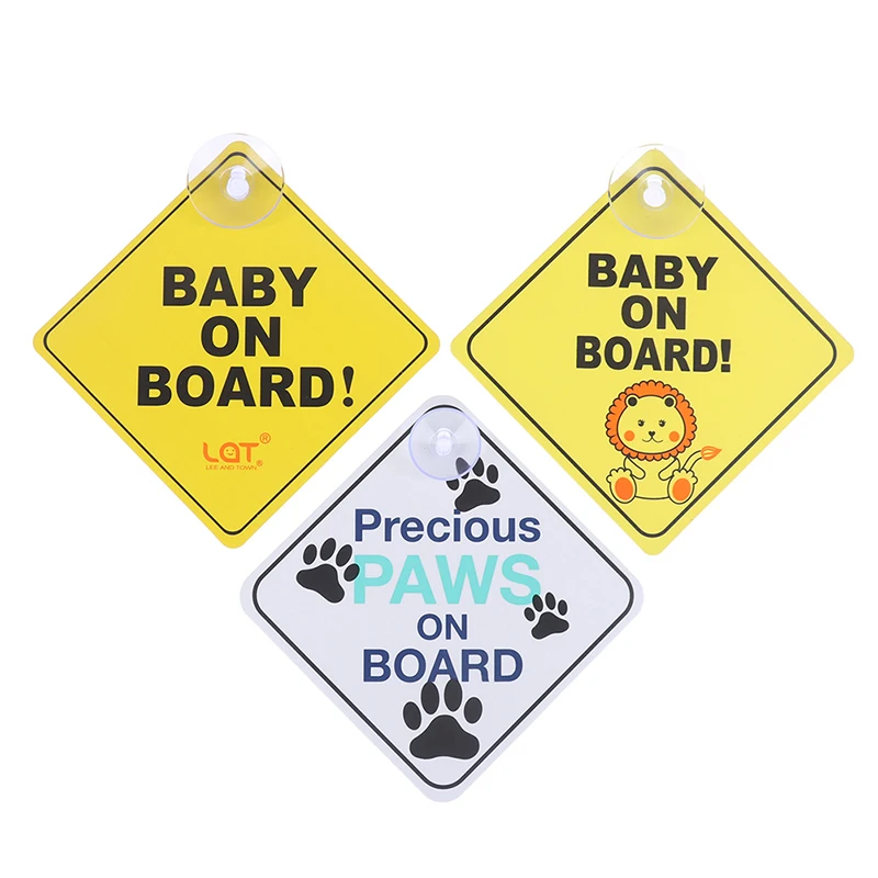 1PC Baby On Board SAFETY Car Window Suction Cup Yellow REFLECTIVE Warning Sign 12.5cm Accesorios Perfect For Night Time Driving
1PC Baby On Board SAFETY Car Window Suction Cup Yellow REFLECTIVE Warning Sign 12.5cm Accesorios Perfect For Night Time Driving