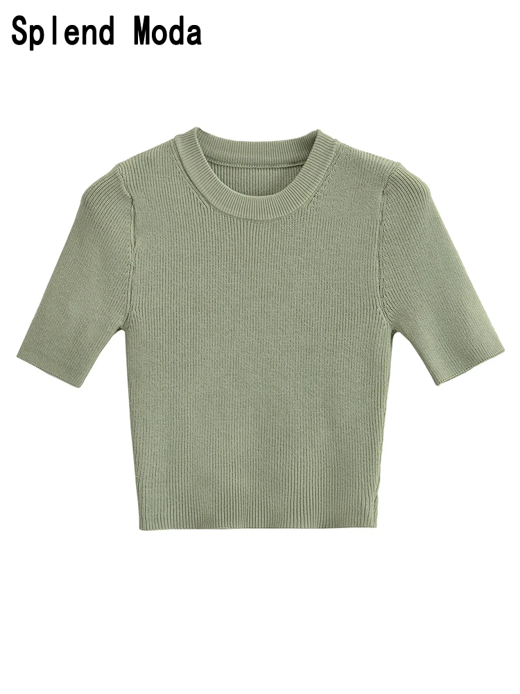 2023 Women Autumn Fashion Street Style O-neck Elastic Knitted Pullovers Sexy Slim Short Sweater Chic Short Sleeve Jumpers TRAF
2023 Women Autumn Fashion Street Style O-neck Elastic Knitted Pullovers Sexy Slim Short Sweater Chic Short Sleeve Jumpers TRAF