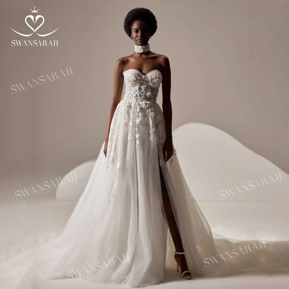 Sweetheart Wedding Dress 2022 Appliques 2 In 1 Romantic A-Line Court Train Princess Vestido De Novia SwanSarah M218 Bride Gown
Sweetheart Wedding Dress 2022 Appliques 2 In 1 Romantic A-Line Court Train Princess Vestido De Novia SwanSarah M218 Bride Gown