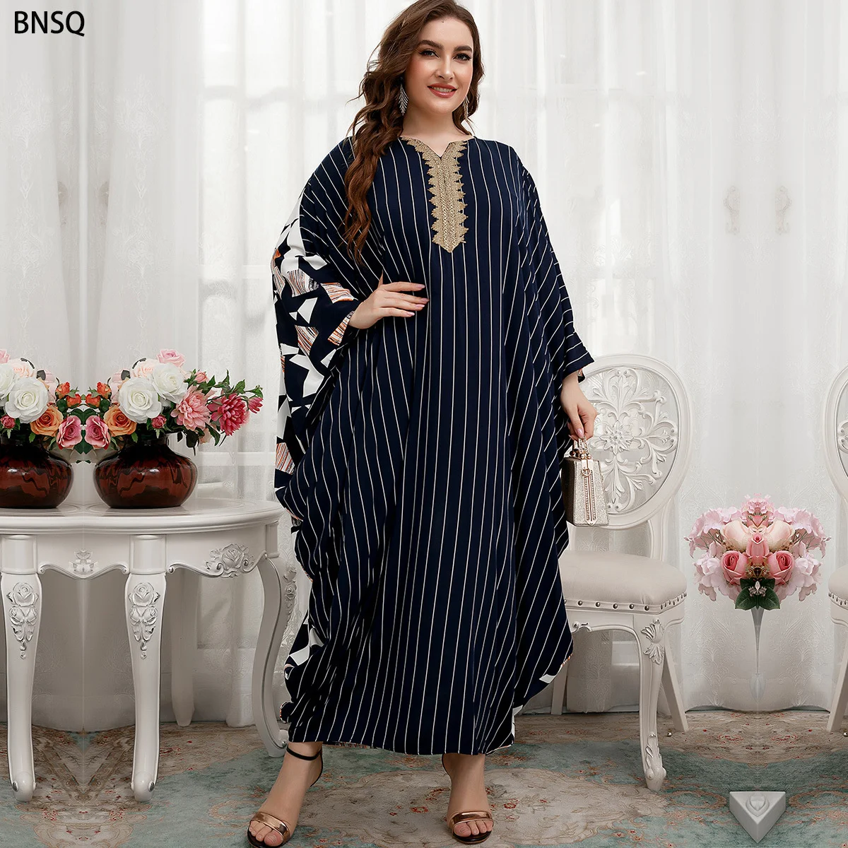 Ramadan Eid Mubarak Abaya Print Maxi Dress Bat Sleeve Muslim Arabic Hijab Long Kaftans Vestidos Robe Djellaba Femme Islam Prayer
Ramadan Eid Mubarak Abaya Print Maxi Dress Bat Sleeve Muslim Arabic Hijab Long Kaftans Vestidos Robe Djellaba Femme Islam Prayer