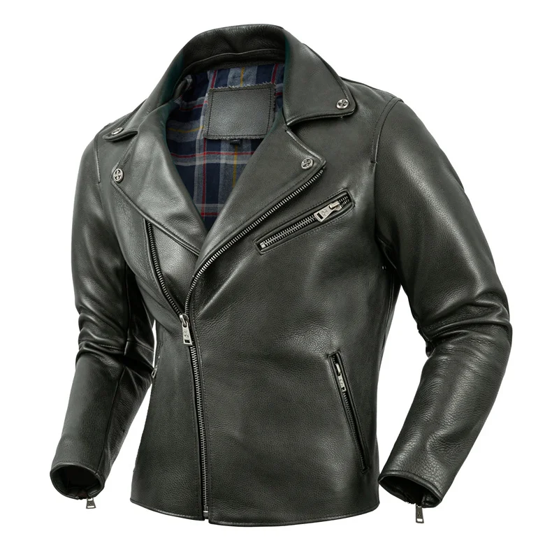 Motorcycle Jacket Thickened Real Cowhide Leather Jackets Men Clothes Motor Riding Clothing Autumn Biker Jacket Winter
Motorcycle Jacket Thickened Real Cowhide Leather Jackets Men Clothes Motor Riding Clothing Autumn Biker Jacket Winter
