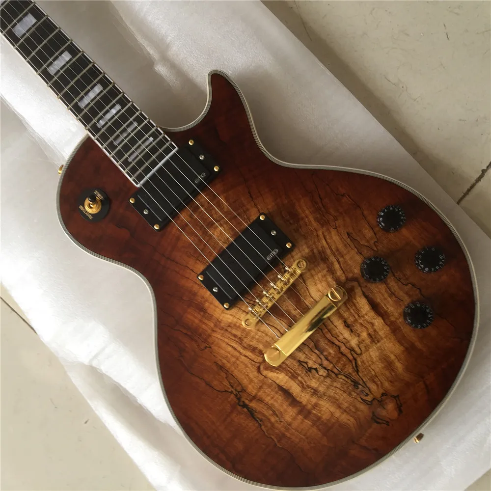 Electric guitar, Rosewood fingerboard, Decaying wood guitar, Gold hardware, Solid mahogany body electric guitar, Free shipping
Electric guitar, Rosewood fingerboard, Decaying wood guitar, Gold hardware, Solid mahogany body electric guitar, Free shipping