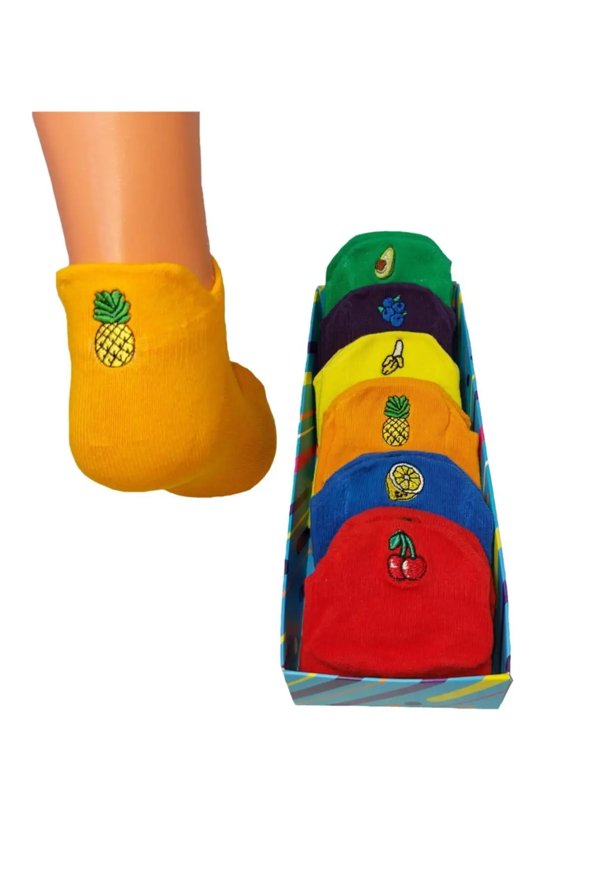 Женские носки с вышивкой, полусапожки с фруктами, 6 шт.
Женские носки с вышивкой, полусапожки с фруктами, 6 шт.