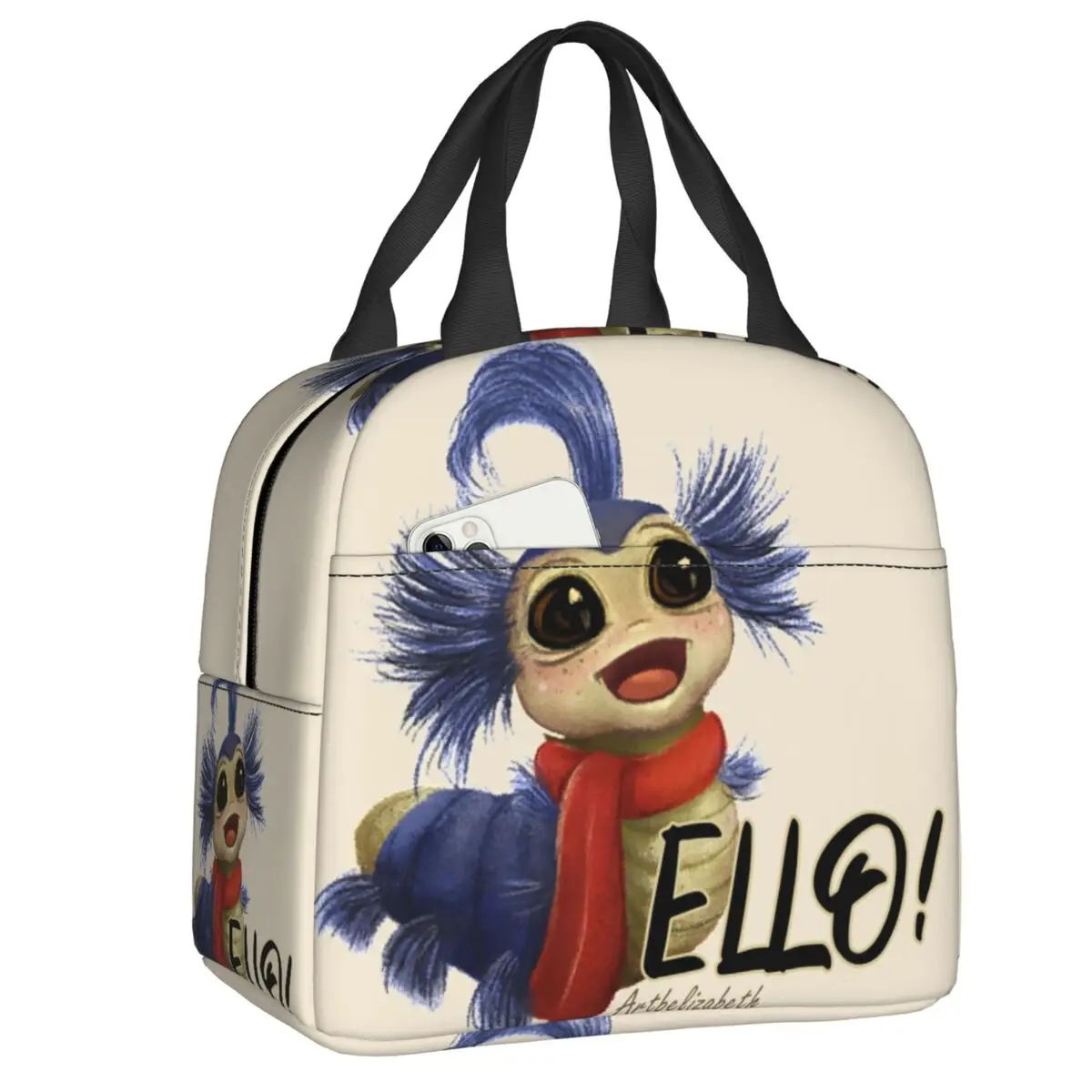 Labyrinth Worm Insulated Lunch Bags for Women Movie Animated Characters Portable Cooler Thermal Bento Box School lunchbag
Labyrinth Worm Insulated Lunch Bags for Women Movie Animated Characters Portable Cooler Thermal Bento Box School lunchbag