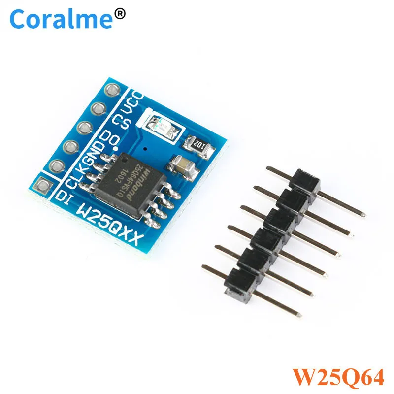 W25Q64 NorFlash Storage Module 64Mbit Flash SPI Interface Control Board Module
W25Q64 NorFlash Storage Module 64Mbit Flash SPI Interface Control Board Module