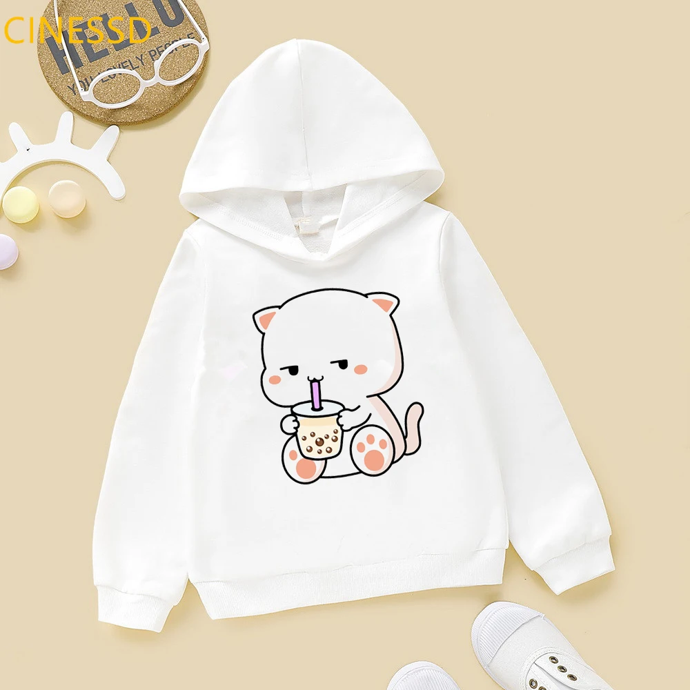 Harajuku Kawaii Cat Love Boba Cartoon Hoodie Baby Boys Girls Sweatshirt Winter Spring Top Children's Clothes White Kids Fleece
Harajuku Kawaii Cat Love Boba Cartoon Hoodie Baby Boys Girls Sweatshirt Winter Spring Top Children's Clothes White Kids Fleece