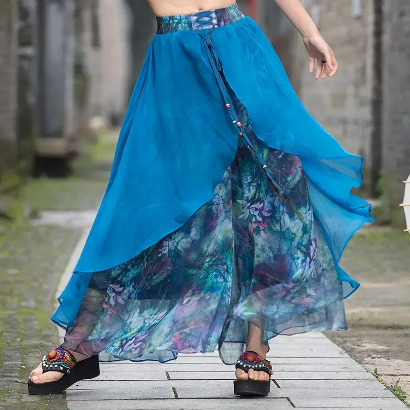 Vintage Chiffon Casual 2022 Trousers Pantalones De Mujer Chinese Style Harajuku Women Long Wide-leg Dance Pants Skirt Ropa
Vintage Chiffon Casual 2022 Trousers Pantalones De Mujer Chinese Style Harajuku Women Long Wide-leg Dance Pants Skirt Ropa