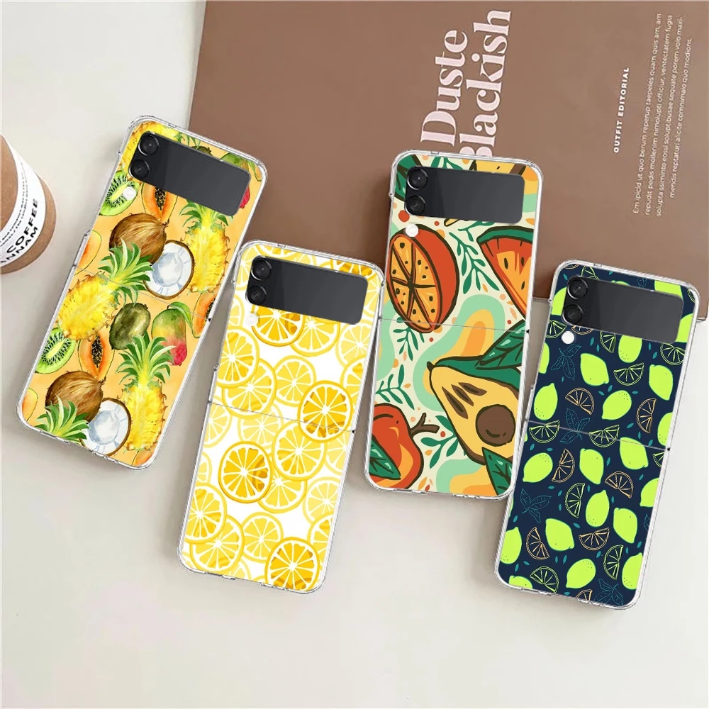 Fruit Creative For Samsung Galaxy Z flip 4 Bag Transparent Phone Cover For Galaxy Z Flip 3 Case Shockproof Hard PC Shell Coque 
Fruit Creative For Samsung Galaxy Z flip 4 Bag Transparent Phone Cover For Galaxy Z Flip 3 Case Shockproof Hard PC Shell Coque