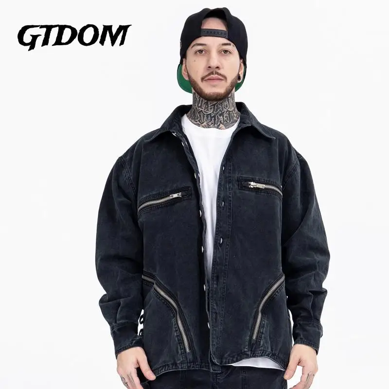 GTDOM Men 2022 Autumn And Winter Casual Minority Wash Worn Out Jean Jacket Hip Hop Multiple Zippers High Street Function Jacket
GTDOM Men 2022 Autumn And Winter Casual Minority Wash Worn Out Jean Jacket Hip Hop Multiple Zippers High Street Function Jacket