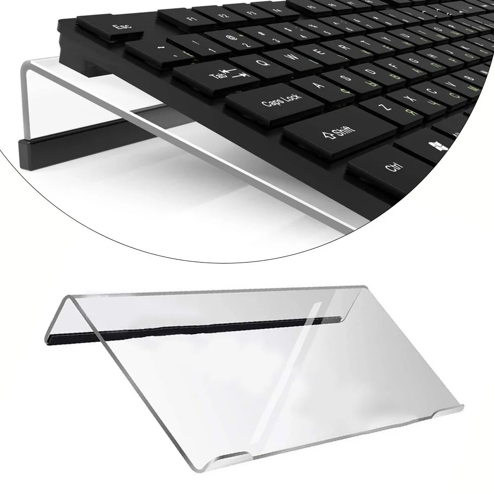 Computer Keyboard Tilted Holder Clear Acrylic Heighten Stand Acrylic PC Anti-slip Keyboard Bracket Display Tray For Office Desk
Computer Keyboard Tilted Holder Clear Acrylic Heighten Stand Acrylic PC Anti-slip Keyboard Bracket Display Tray For Office Desk