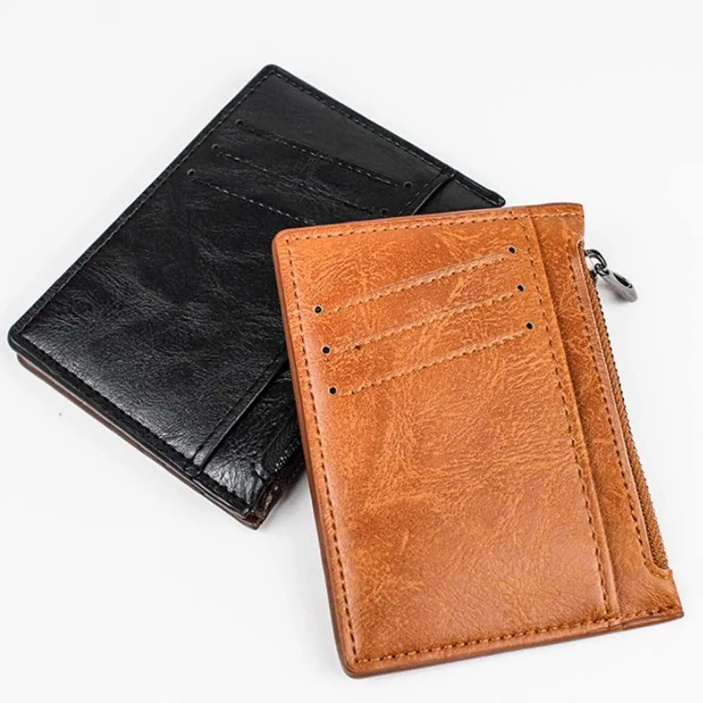 Business High Quality Male Wallet Slim Brown Zipper Money Purse Credit Card Cover Men Card Holder Coin Bag Wallet
Business High Quality Male Wallet Slim Brown Zipper Money Purse Credit Card Cover Men Card Holder Coin Bag Wallet