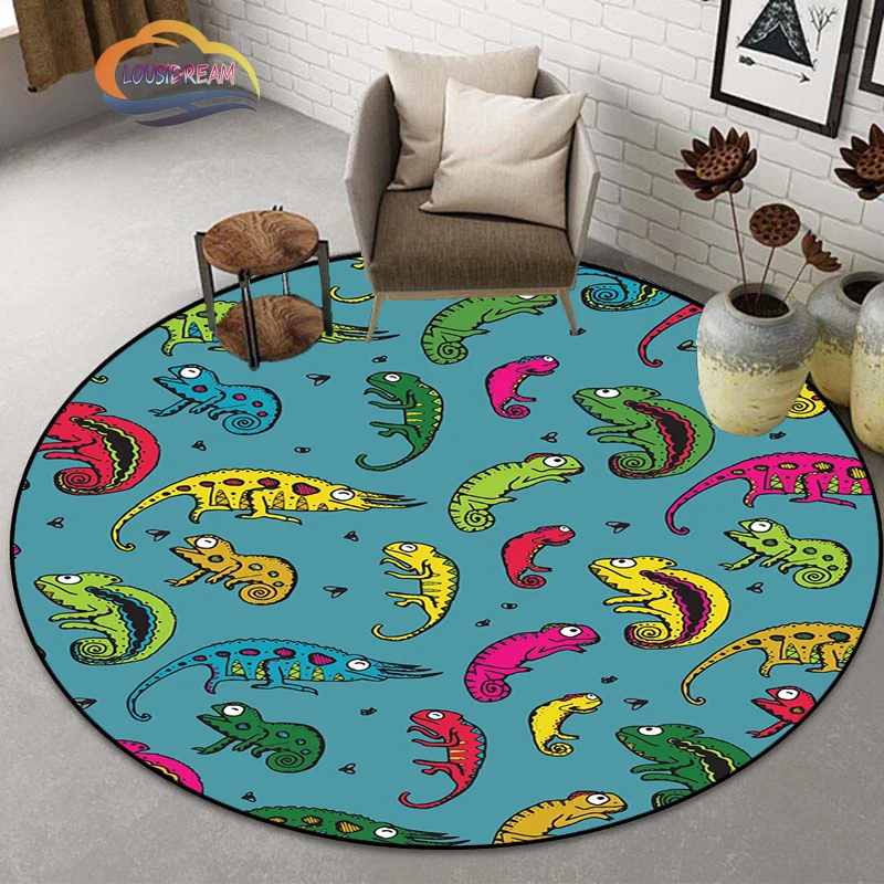 Reptile chameleon fashion personalized Design round carpet 3D living room floor mat bedroom basket chair Floor Mat Carpet
Reptile chameleon fashion personalized Design round carpet 3D living room floor mat bedroom basket chair Floor Mat Carpet