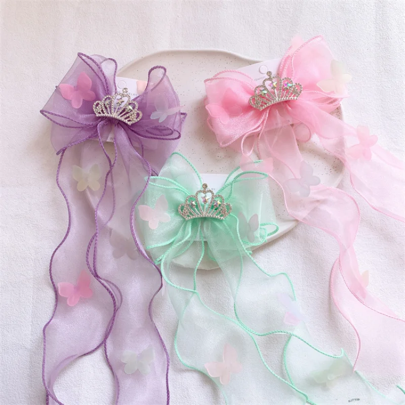 2023 New Fashion Children's Mesh Bow Crown Hair Accessories Korean Sweet Girl Princess Cute Colorful Butterfly Ribbon Hairpin
2023 New Fashion Children's Mesh Bow Crown Hair Accessories Korean Sweet Girl Princess Cute Colorful Butterfly Ribbon Hairpin