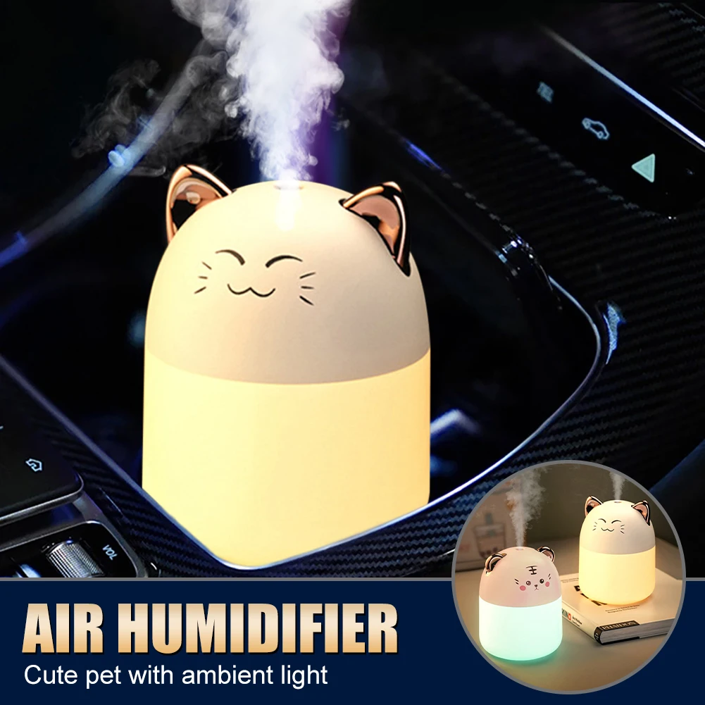 250ml Air Humidifier Cute Kawaiil USB Aroma Diffuser with Night Light for Bedroom Home Car Plant Purifier Essential Oil Diffuser
250ml Air Humidifier Cute Kawaiil USB Aroma Diffuser with Night Light for Bedroom Home Car Plant Purifier Essential Oil Diffuser