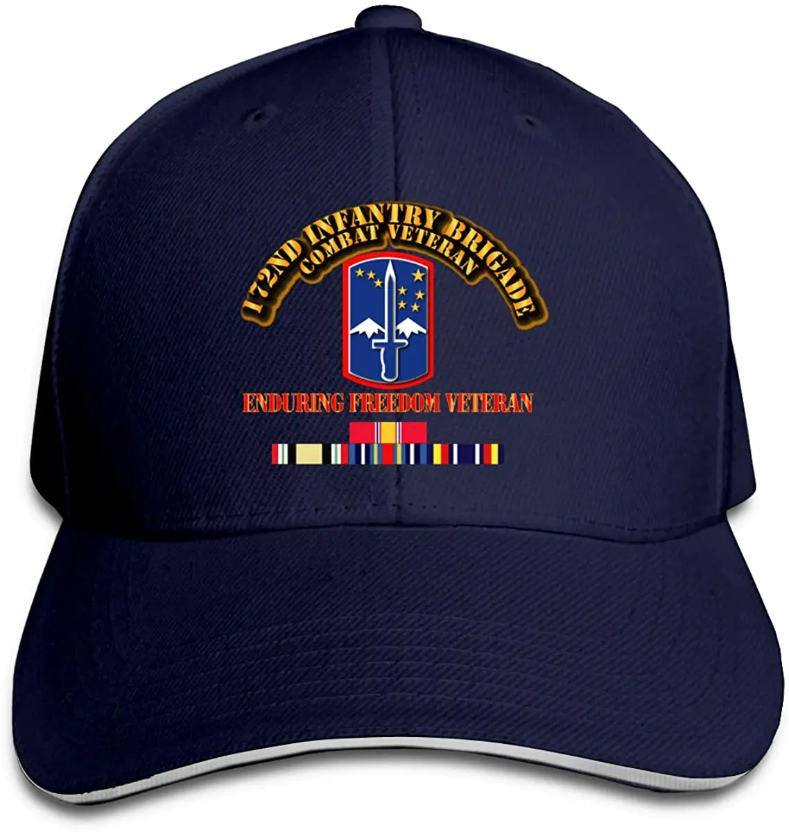 172nd Infantry Brigade Enduring Freedom Veteran Men Cotton Classic Baseball Cap Adjustable Size
172nd Infantry Brigade Enduring Freedom Veteran Men Cotton Classic Baseball Cap Adjustable Size