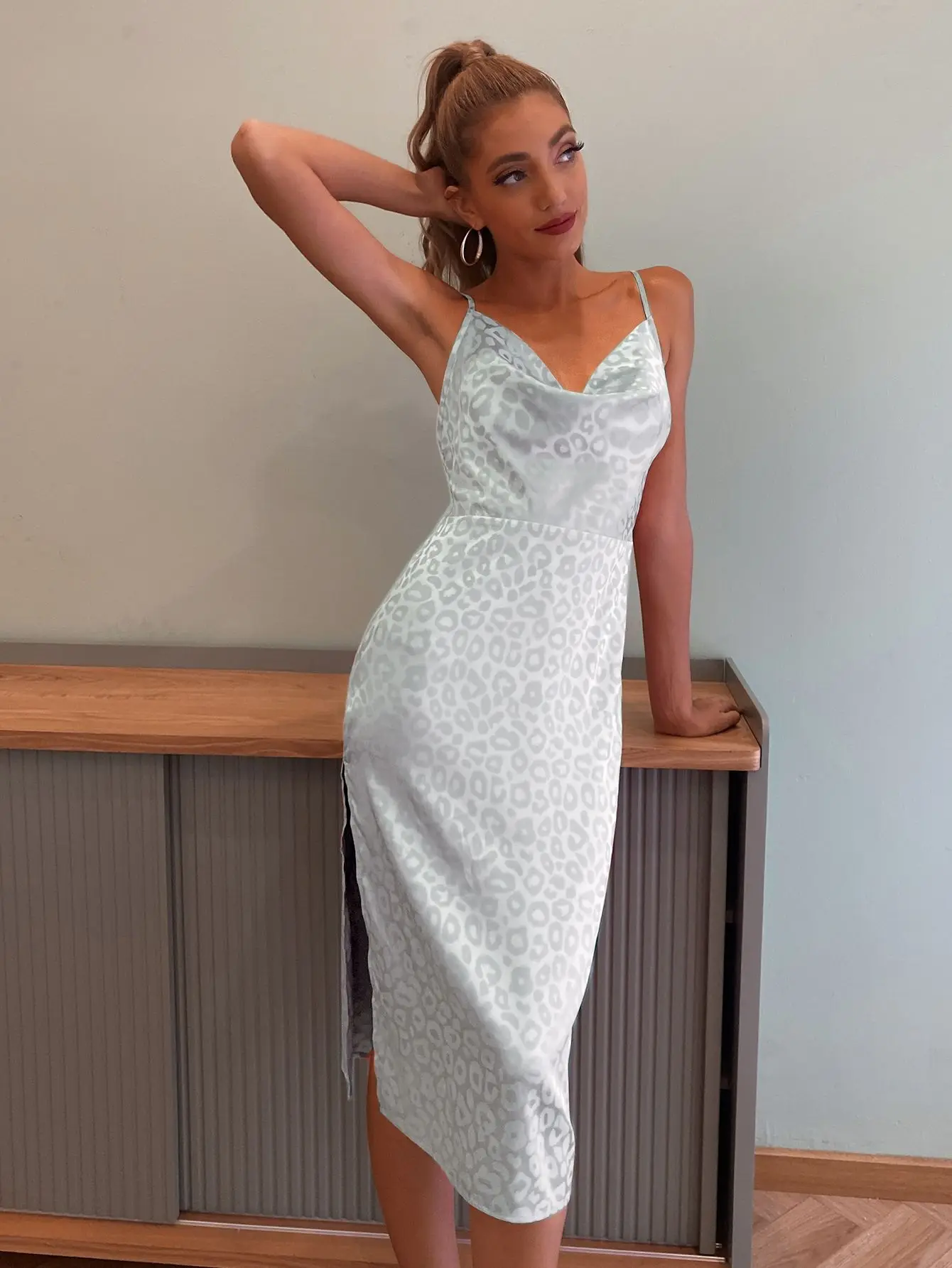 Slit Satin Evening Dress Sexy Sling Halter Dress woman dress women dress women dresses summer 2022
Slit Satin Evening Dress Sexy Sling Halter Dress woman dress women dress women dresses summer 2022