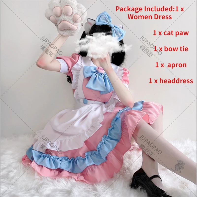 Kawaii Lolita Anime Maid Outfit Pink + Blue Cosplay Maid Outfit Lolita Skirt Costume Cute Japanese Cosplay Costume Anime Outfit
Kawaii Lolita Anime Maid Outfit Pink + Blue Cosplay Maid Outfit Lolita Skirt Costume Cute Japanese Cosplay Costume Anime Outfit