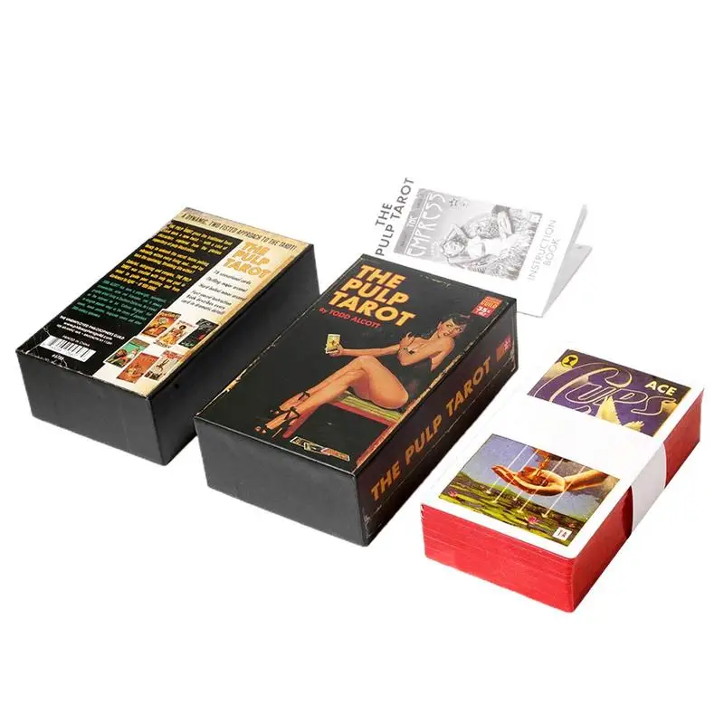 12X7cm Engish Version The Pulp Tarot Cards With Paper Manual Board Games Deck Divination Fate Family Entertainment Table Games
12X7cm Engish Version The Pulp Tarot Cards With Paper Manual Board Games Deck Divination Fate Family Entertainment Table Games
