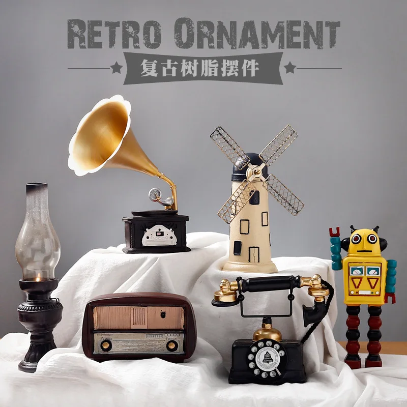 Creative European Retro Gramophone Model Handicraft Ornaments Home Loudspeaker Vinyl Record Player Musical Instrument Decoration
Creative European Retro Gramophone Model Handicraft Ornaments Home Loudspeaker Vinyl Record Player Musical Instrument Decoration