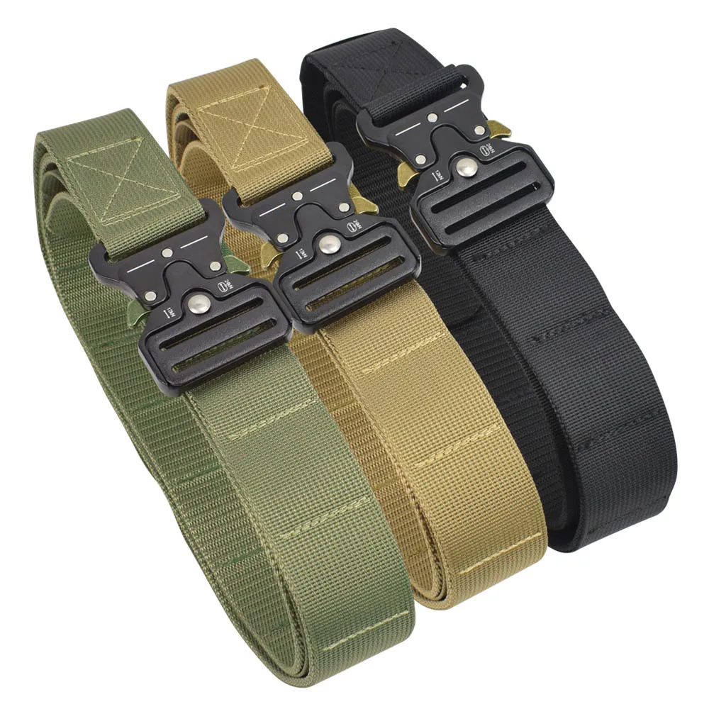 Military Heavy Duty Tactical Waist Belt Men Metal Buckle Nylon Belt Outdoor Sports Training Combat Belts Hunting Accessories
Military Heavy Duty Tactical Waist Belt Men Metal Buckle Nylon Belt Outdoor Sports Training Combat Belts Hunting Accessories