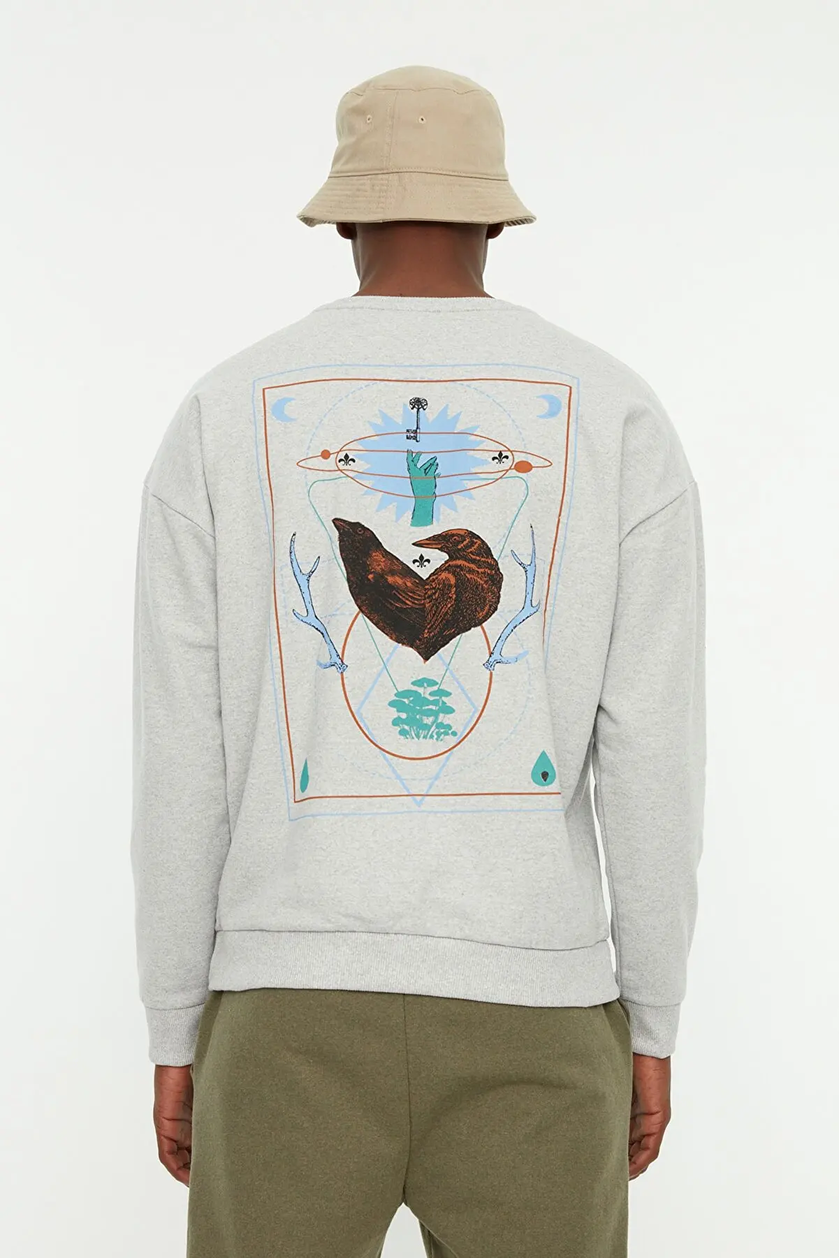 Gray Men's Oversize Bicycle Collar Long Sleeve Back Printed Sweatshirt Sweatshirts For Men 158644576
Gray Men's Oversize Bicycle Collar Long Sleeve Back Printed Sweatshirt Sweatshirts For Men 158644576