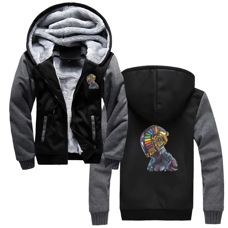 Rainbow Helmet Daft Punk Electronic Music Band Hoodie Men's Winter Thick Warm Sweatshirts Oversized Hooded Jackets Streetwear
Rainbow Helmet Daft Punk Electronic Music Band Hoodie Men's Winter Thick Warm Sweatshirts Oversized Hooded Jackets Streetwear