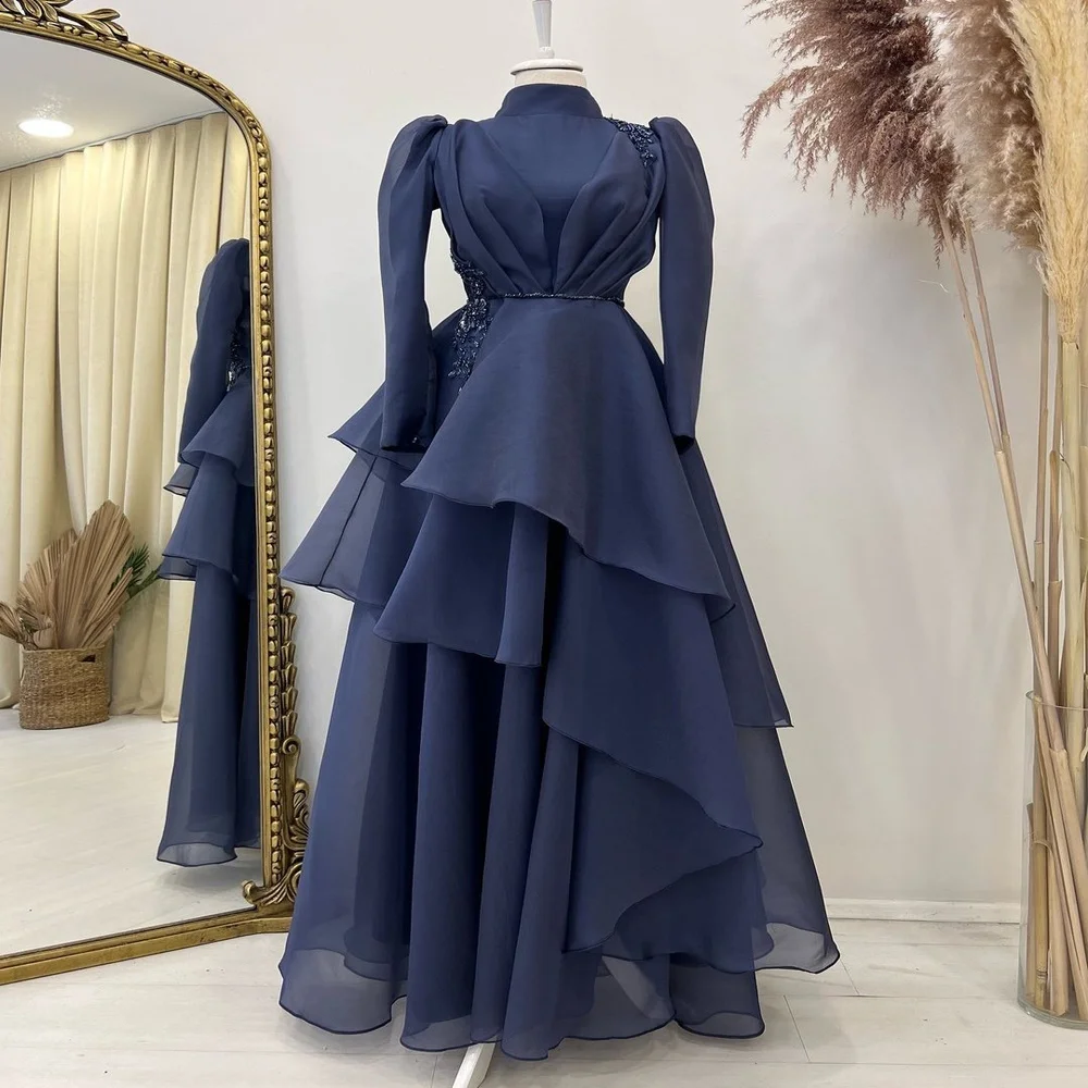 Cenove Chiffion Tiered Prom Dress Feathers Arabic Formal Dress With Long Sleeve New Party Gowns for Women Evening Party 2023
Cenove Chiffion Tiered Prom Dress Feathers Arabic Formal Dress With Long Sleeve New Party Gowns for Women Evening Party 2023