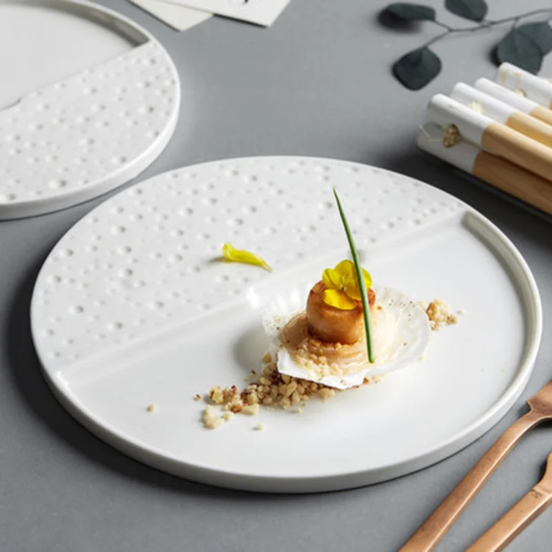 FANCITY White hotel special supplies kitchen table tableware high-end western food pasta plate restaurant club creative plate
FANCITY White hotel special supplies kitchen table tableware high-end western food pasta plate restaurant club creative plate