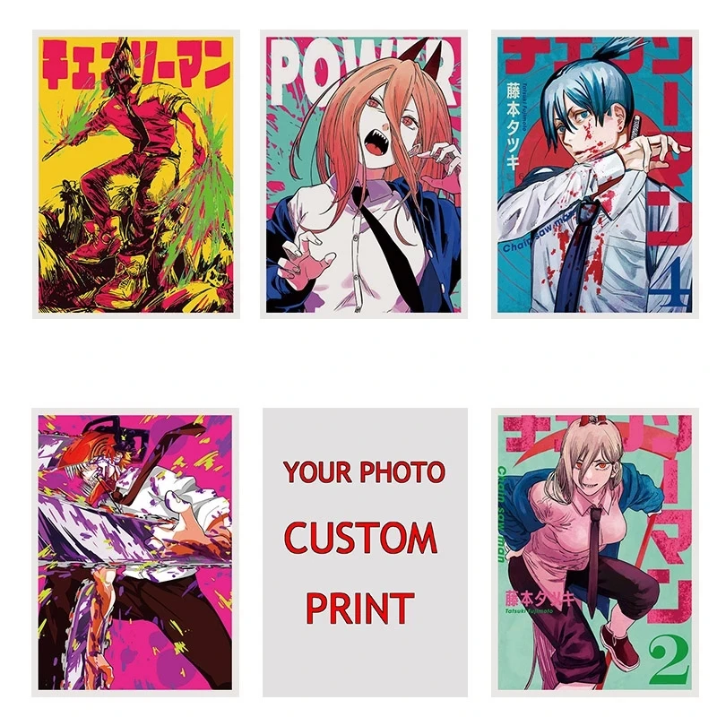Chainsaw Man Custom Wall Art Home Decor Japanese Classic Anime Canvas Print Painting Modern Poster Living Room Modular Pictures
Chainsaw Man Custom Wall Art Home Decor Japanese Classic Anime Canvas Print Painting Modern Poster Living Room Modular Pictures