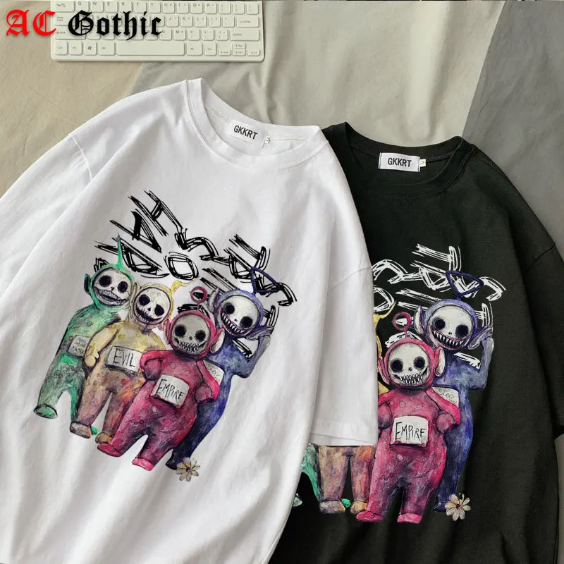 Women T Shirts Summer Tops Teletubbies Print Short Sleeve Harajuku Korean Clothes Oversized Camiseta Mujer Tee Shirt Femme Tops
Women T Shirts Summer Tops Teletubbies Print Short Sleeve Harajuku Korean Clothes Oversized Camiseta Mujer Tee Shirt Femme Tops