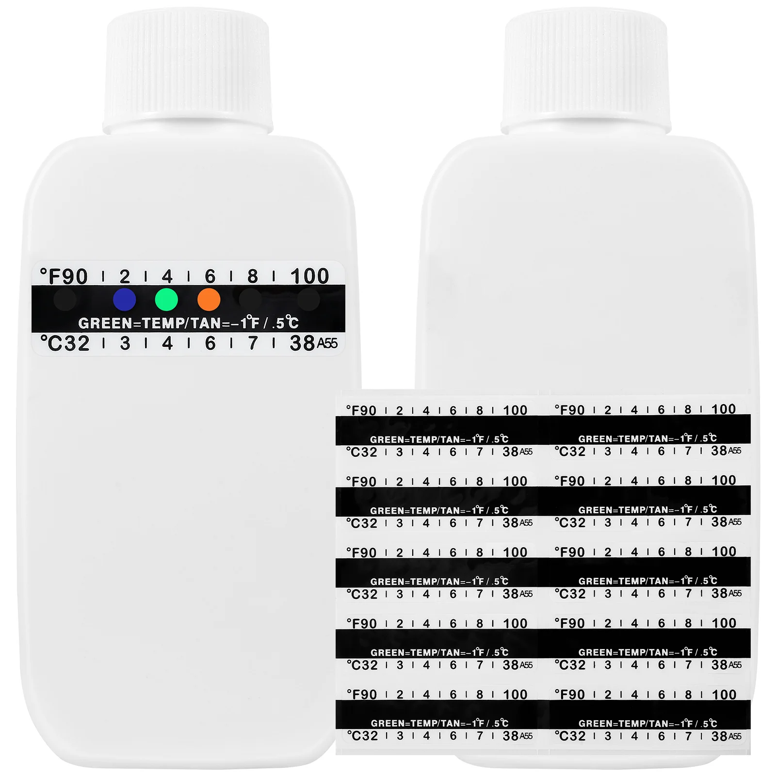 12Pcs Urine Test Complete Kit with 2Pcs 100ML Translucent Empty Urine Test Bottle 10Pcs Adhesive Temperature Test Strip Urine
12Pcs Urine Test Complete Kit with 2Pcs 100ML Translucent Empty Urine Test Bottle 10Pcs Adhesive Temperature Test Strip Urine