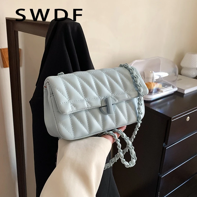 SWDF This Year's Popular Women's Bag 2022 Summer New Versatile Chain Messenger Bag High-grade Texture Pop Small Square Bag Girl
SWDF This Year's Popular Women's Bag 2022 Summer New Versatile Chain Messenger Bag High-grade Texture Pop Small Square Bag Girl