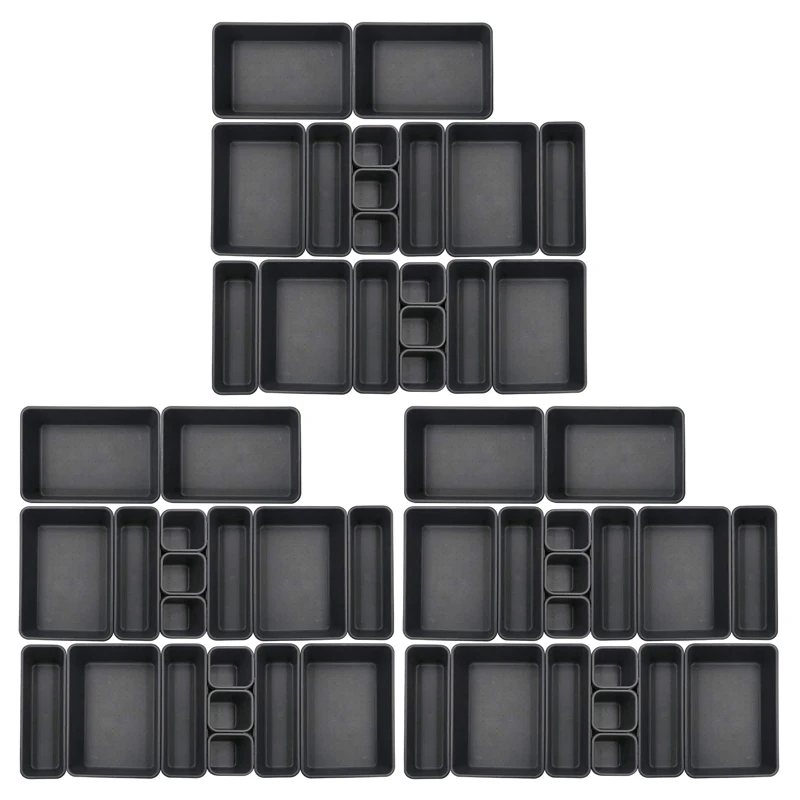 54 Pack Interlocking Drawer Organizer Tray, Multi-Purpose Desk Drawer Tray Organizer For Kitchen Bathroom Office Bedroom
54 Pack Interlocking Drawer Organizer Tray, Multi-Purpose Desk Drawer Tray Organizer For Kitchen Bathroom Office Bedroom
