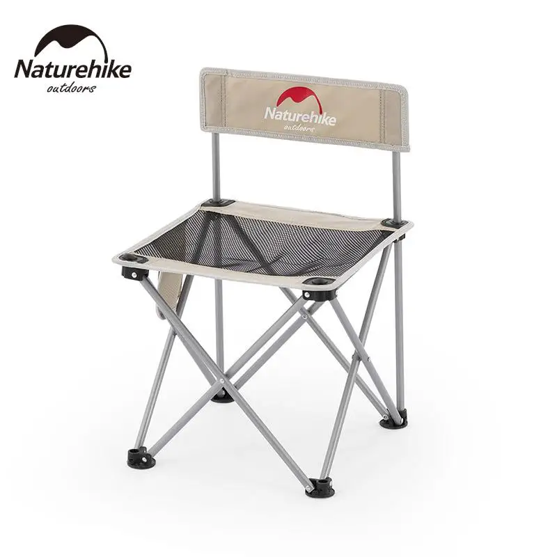 

Naturehike 2023 Outdoor Folding Chair Foldable Camping Chairs Portable Compact Fishing Stools 600D Oxford Backrest Stool Chair