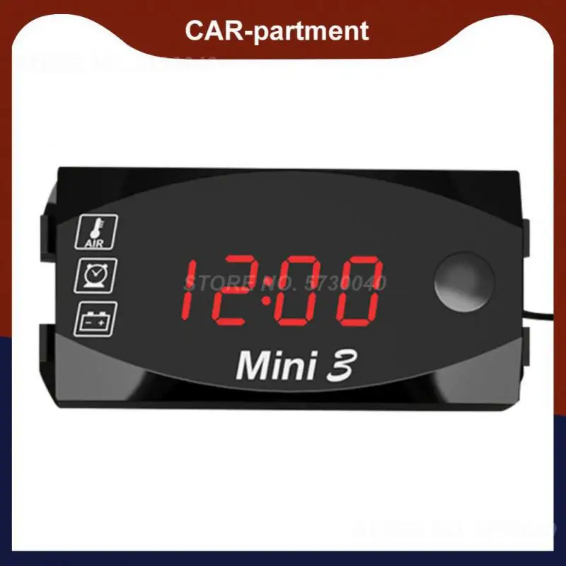 Motorcycle Voltmeter Multifunctional Dustproof Digital Display Meter Waterproof 3 In 1 Motorcycle Electronic Time Clock Durable
Motorcycle Voltmeter Multifunctional Dustproof Digital Display Meter Waterproof 3 In 1 Motorcycle Electronic Time Clock Durable