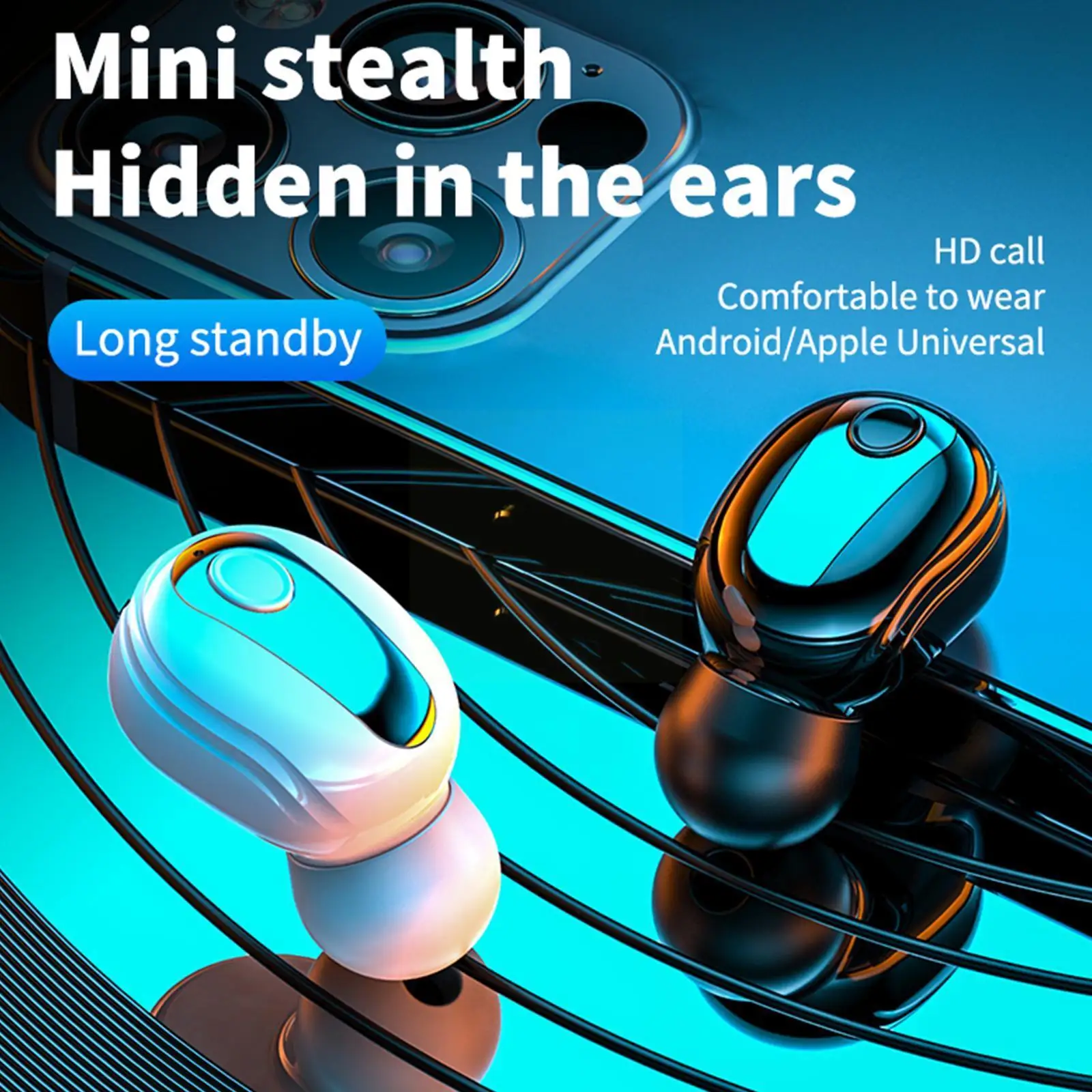 1pc Mini Bluetooth Wireless Phone Single In-ear 5.2 Noise Hifi Earbuds With Earphones Reduction Bluetooth Mic Mini B3t2
1pc Mini Bluetooth Wireless Phone Single In-ear 5.2 Noise Hifi Earbuds With Earphones Reduction Bluetooth Mic Mini B3t2