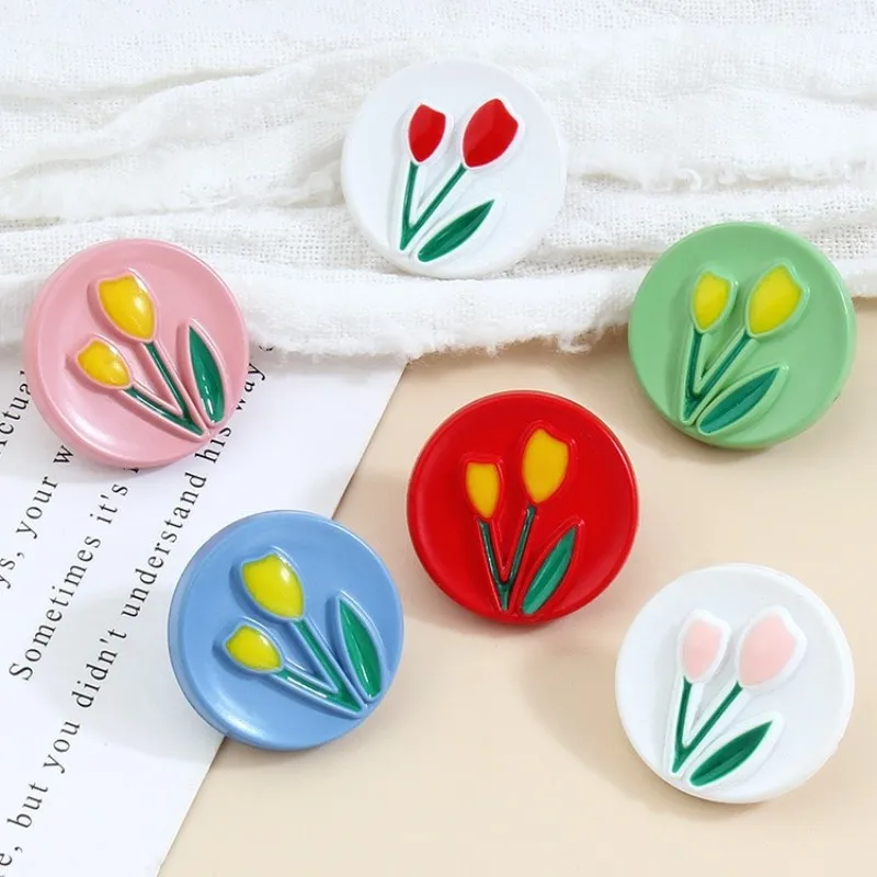 18mm Children's Plastic Buttons Baby Shirt Sweater Clothing Colorful Tulip Flower Decoration Sewing Small Button Accessories
18mm Children's Plastic Buttons Baby Shirt Sweater Clothing Colorful Tulip Flower Decoration Sewing Small Button Accessories