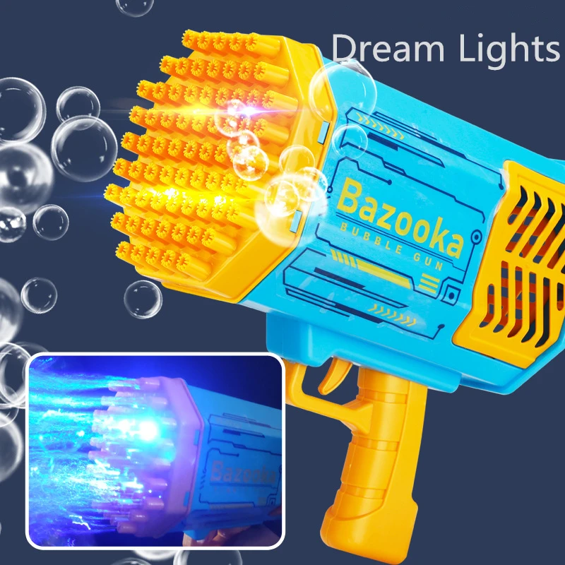 Gatling Bubble Gun 69 Hole Automatic Rainbow Bazooka Bubble Gun Children's Toys Gifts Wedding Party Outdoor Games
Gatling Bubble Gun 69 Hole Automatic Rainbow Bazooka Bubble Gun Children's Toys Gifts Wedding Party Outdoor Games