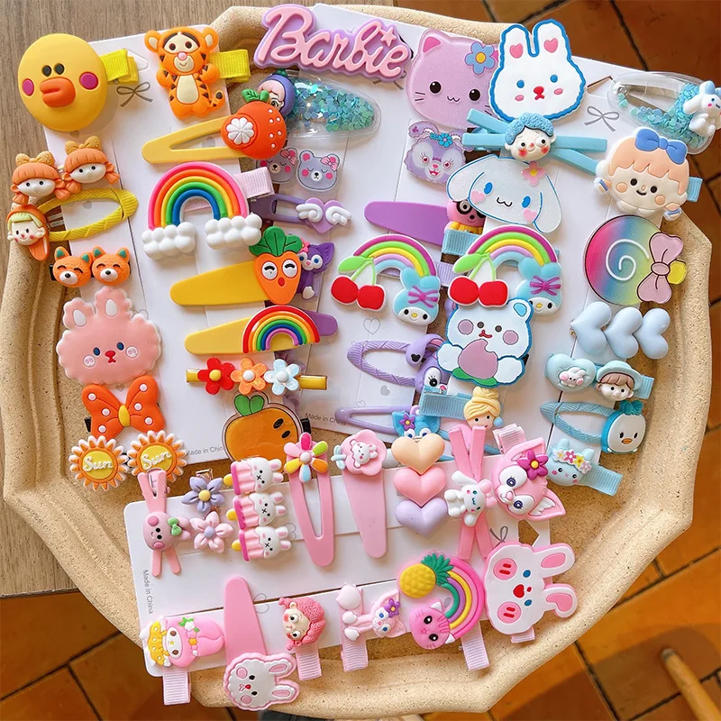 Cute Girls' Hairpin 14-Piece Cartoon Animal Hair Accessories Side Clip Hello Kitty Barrettes Set Soft Rubber
Cute Girls' Hairpin 14-Piece Cartoon Animal Hair Accessories Side Clip Hello Kitty Barrettes Set Soft Rubber