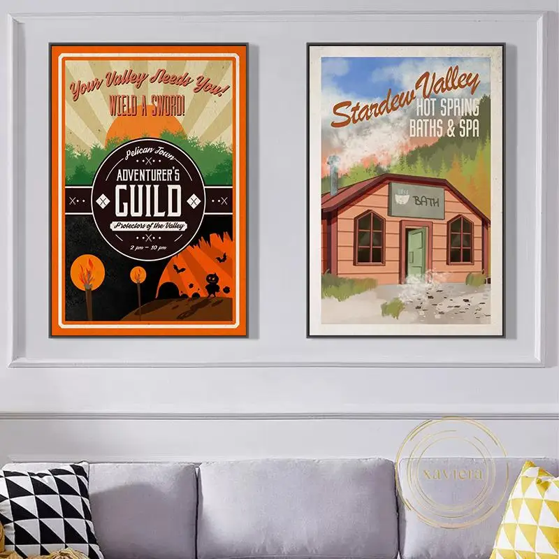 Vintage Stardew Valley Baths & Spa Canvas Painting Nordic Adventure Guild Abstract Poster Wall Art Picture for Home Decoration
Vintage Stardew Valley Baths & Spa Canvas Painting Nordic Adventure Guild Abstract Poster Wall Art Picture for Home Decoration