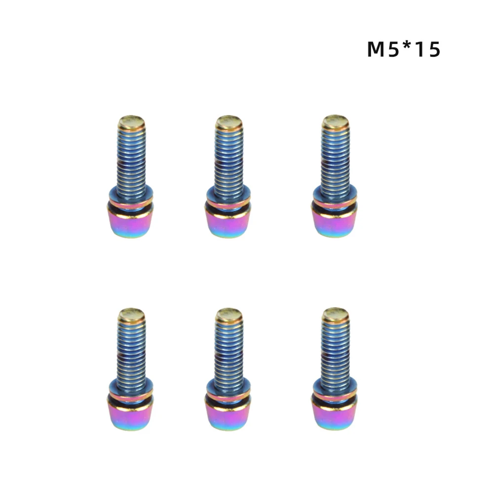 6pcs/set MTB Bicycle Handlebar Screws Steel Alloy Colorful Stainless Steel Screws M5*18mm/15mm Stem Riser Screw In Bolts
6pcs/set MTB Bicycle Handlebar Screws Steel Alloy Colorful Stainless Steel Screws M5*18mm/15mm Stem Riser Screw In Bolts