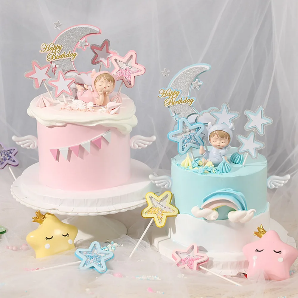 New Sequin Stars Angel Baby Cake Topper Kids Boys Girls 1st Birthday Party Cake Dessert Decorations Wedding BabyShower Supplies
New Sequin Stars Angel Baby Cake Topper Kids Boys Girls 1st Birthday Party Cake Dessert Decorations Wedding BabyShower Supplies
