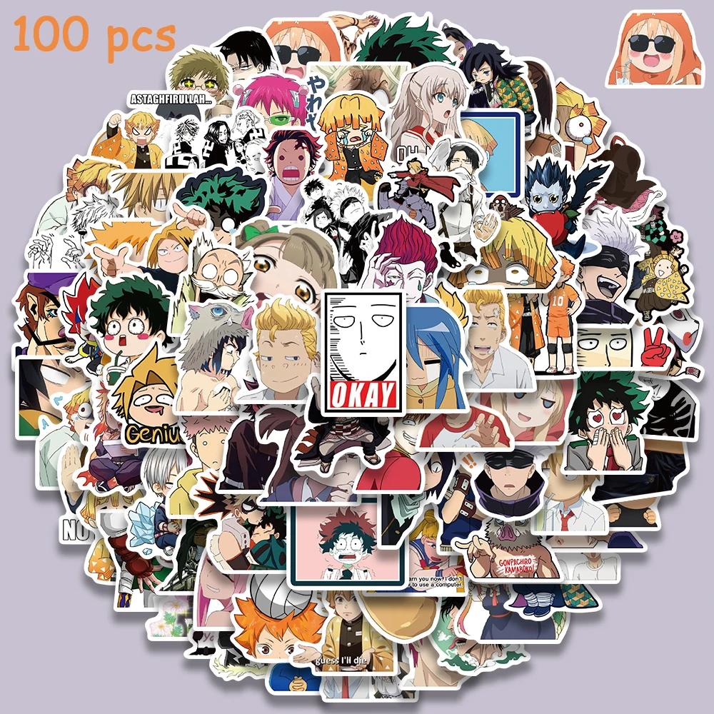 10/50/100pcs Cool Mix Anime Demon Slayer/DARLING in the FRANXX Stickers Laptop Guitar Luggage Phone Scrapbook Decals Kid Toys
10/50/100pcs Cool Mix Anime Demon Slayer/DARLING in the FRANXX Stickers Laptop Guitar Luggage Phone Scrapbook Decals Kid Toys