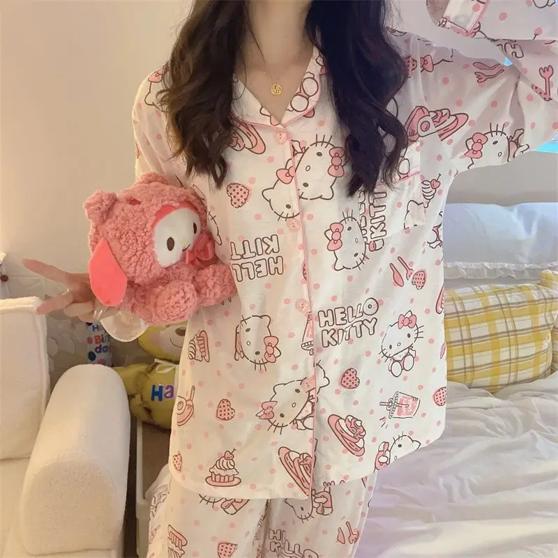 hellokitty kawaii anime cartoon pajamas women's new ins cartoon cute soft girl lazy wind long-sleeved home clothes set wholesale
hellokitty kawaii anime cartoon pajamas women's new ins cartoon cute soft girl lazy wind long-sleeved home clothes set wholesale