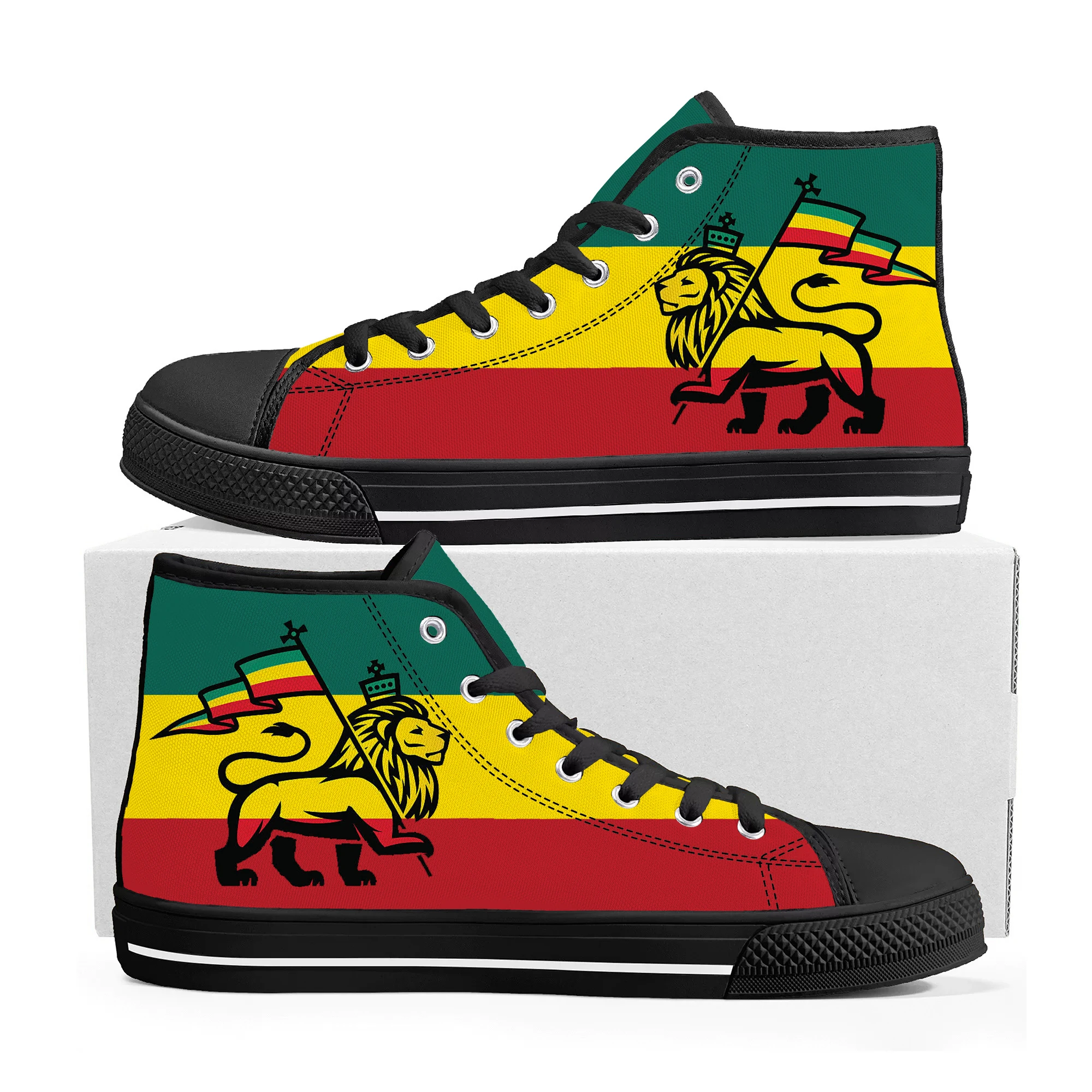 Reggae Rastafarian Rasta Rastafari Lion Of Judah High Top Sneakers Mens Womens Teenager Canvas Sneaker Casual Shoes Custom Shoe
Reggae Rastafarian Rasta Rastafari Lion Of Judah High Top Sneakers Mens Womens Teenager Canvas Sneaker Casual Shoes Custom Shoe