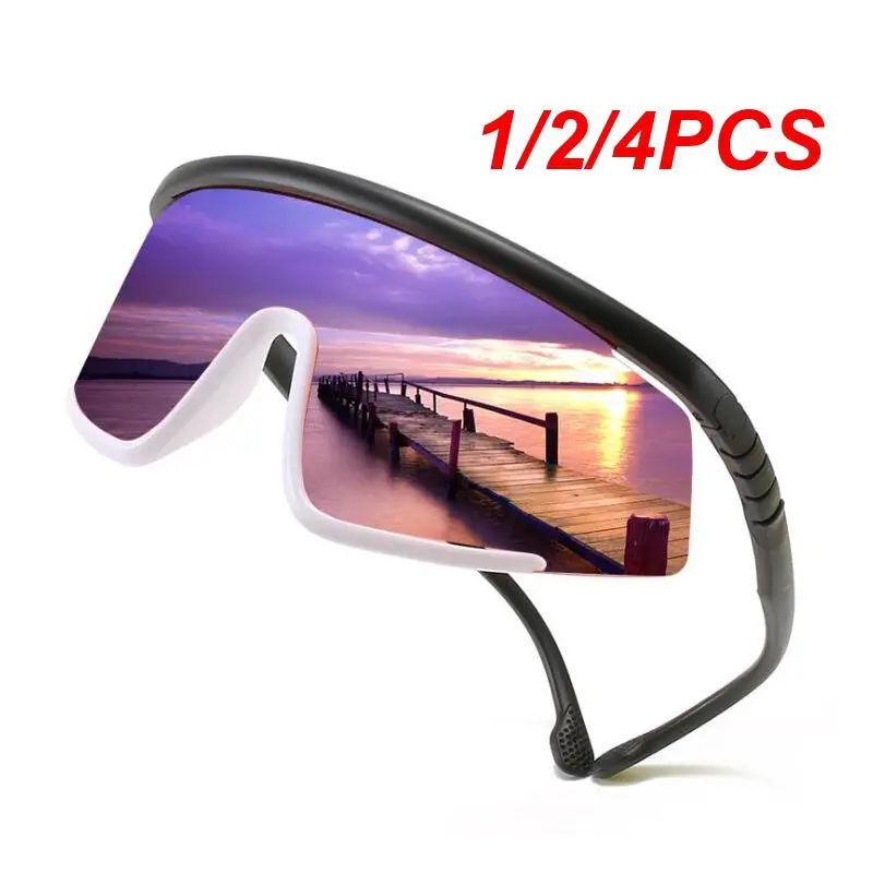 

1/2/4PCS Newest PC Bicycle Glasses Men Cycling Sunglasses UV400 MTB Sports Mountain Outdoor Sports Fishing Hiking Blackout