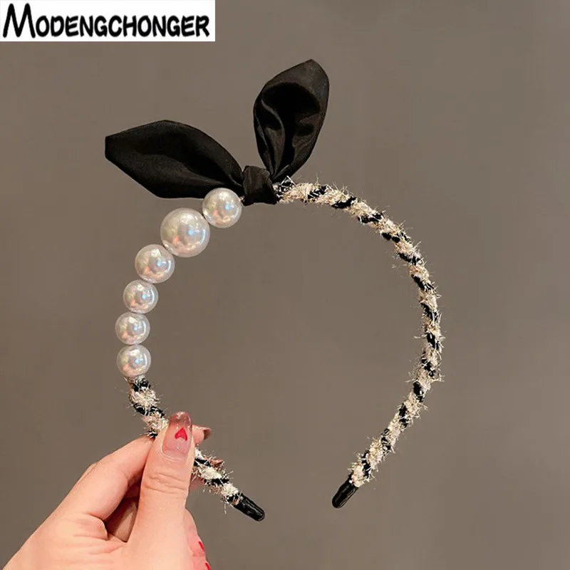 2022 Fashion Hairbands Luxury Big Pearl Bezel For Women Girls Bow Female Hair Hoops Hair Accessories Jewelry Headband Headwear
2022 Fashion Hairbands Luxury Big Pearl Bezel For Women Girls Bow Female Hair Hoops Hair Accessories Jewelry Headband Headwear