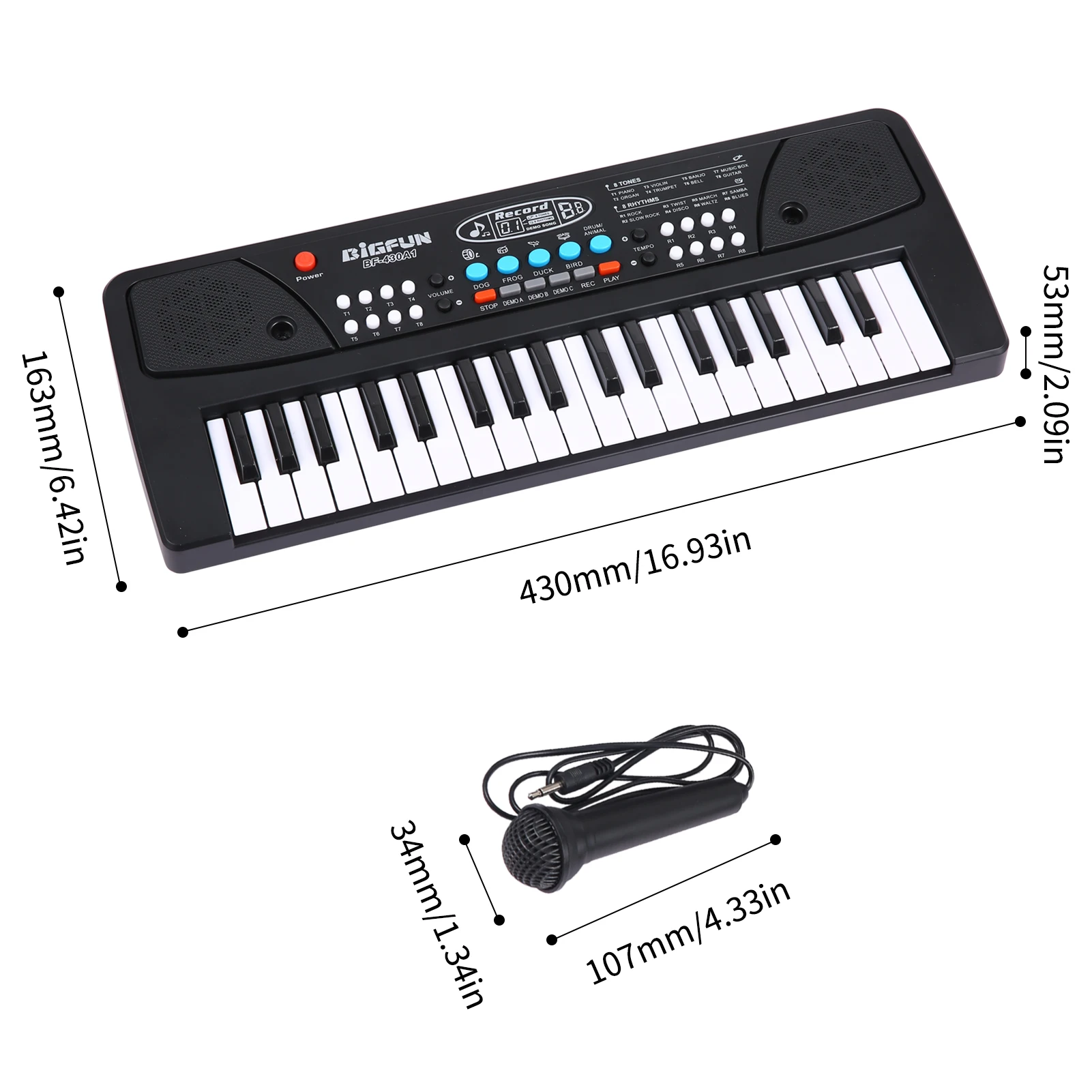 

Электронный орган с USB, детское электрическое пианино с микрофоном, 37 клавиш, шнур питания, цифровой музыкальный электронный орган, музыкальный инструмент
